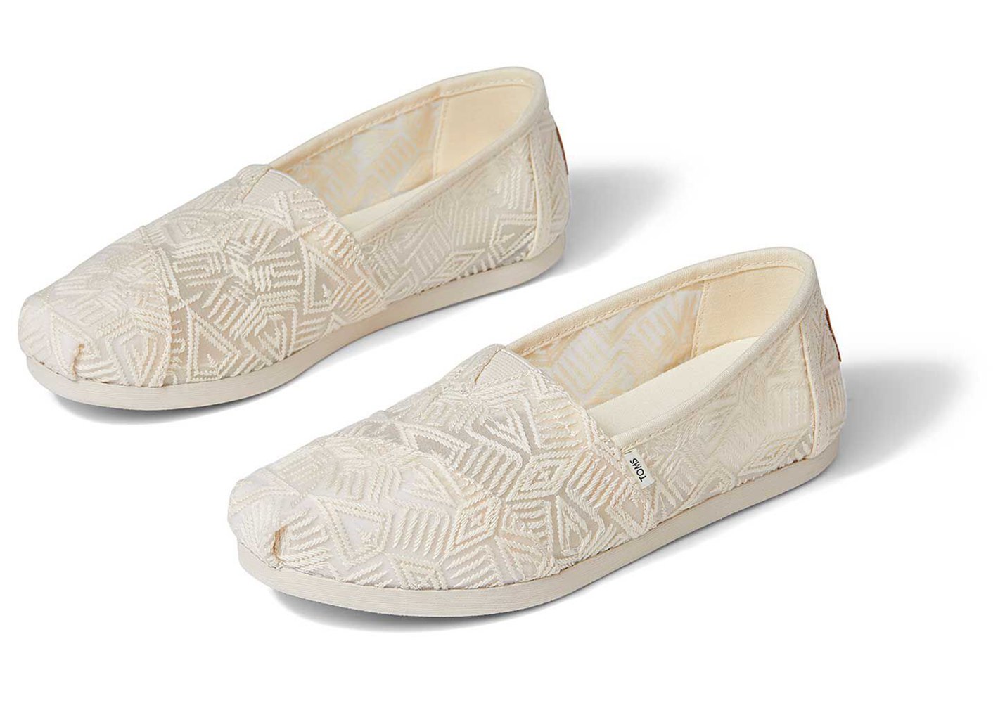 Toms Alpargata Geo Lace Espadrille Beige - Womens - 34289-KOPW